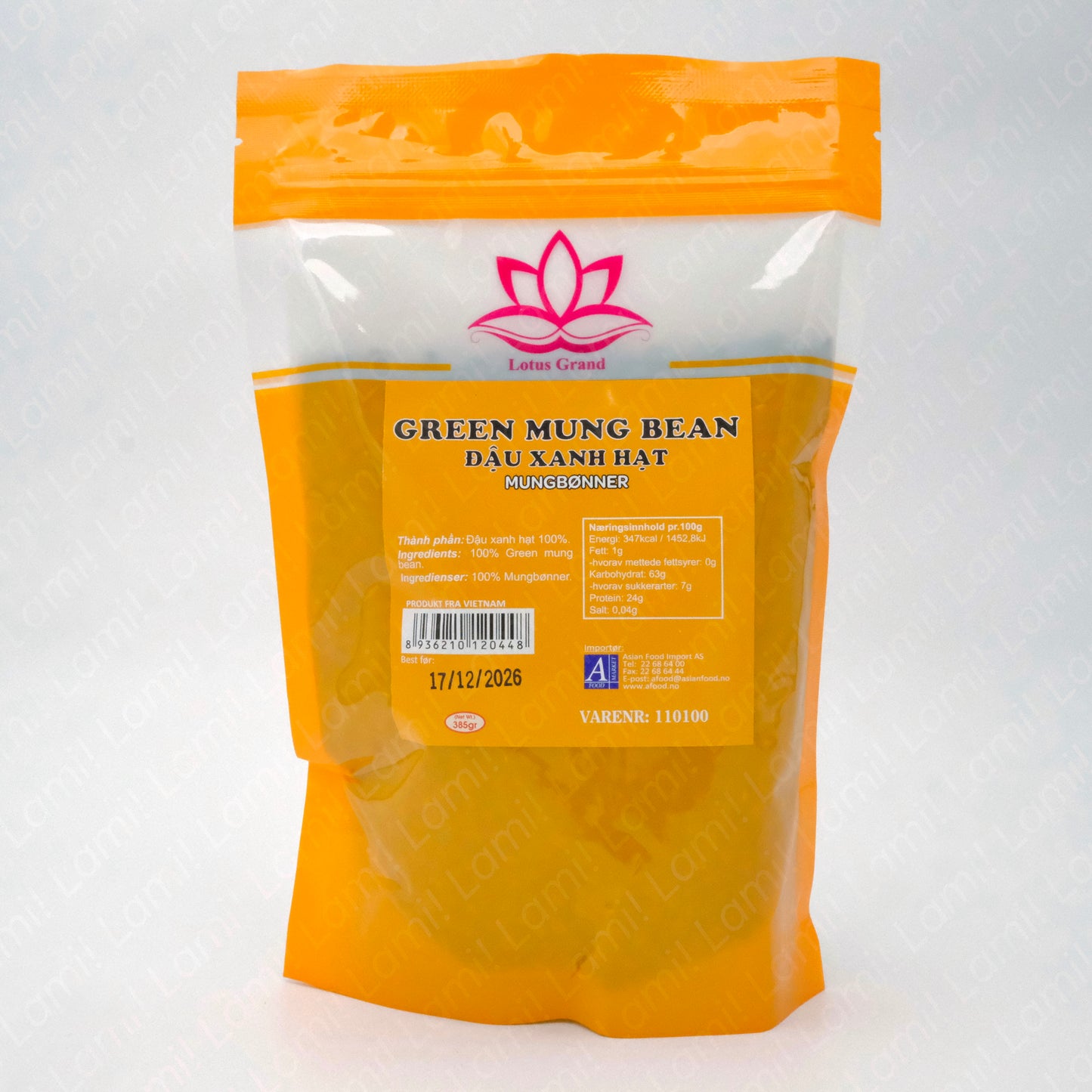LOTUS Green mung bean 385g