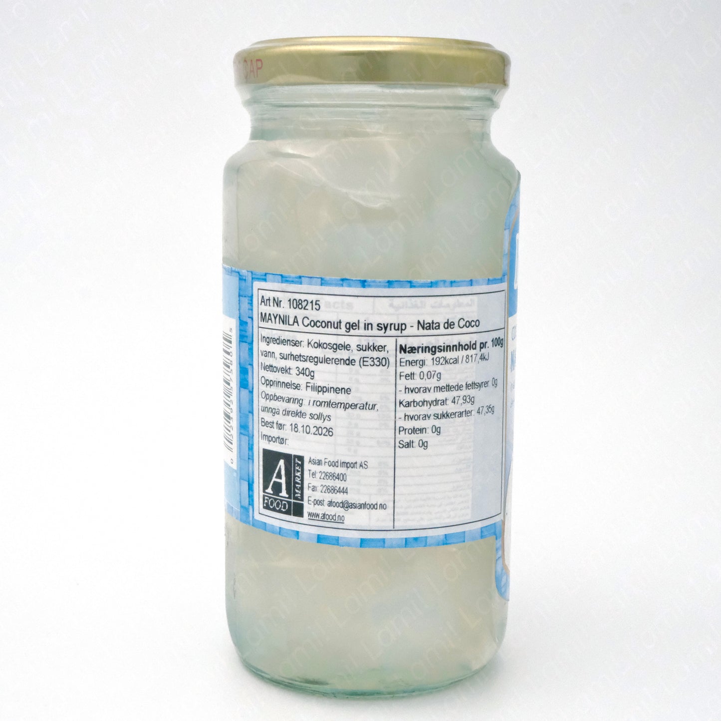 MAYNILA Coconut gel in syrup NATA DE COCO-White 340g