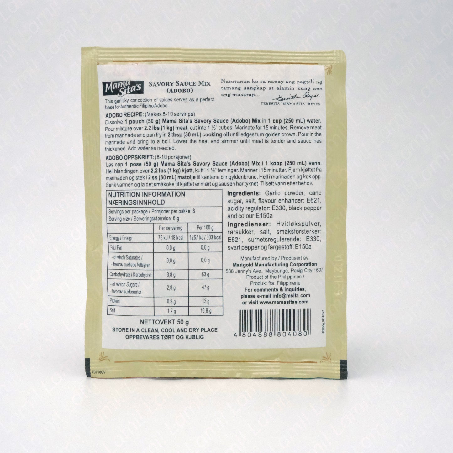 MAMASITAS Savory sauce mix- Adobo 50g