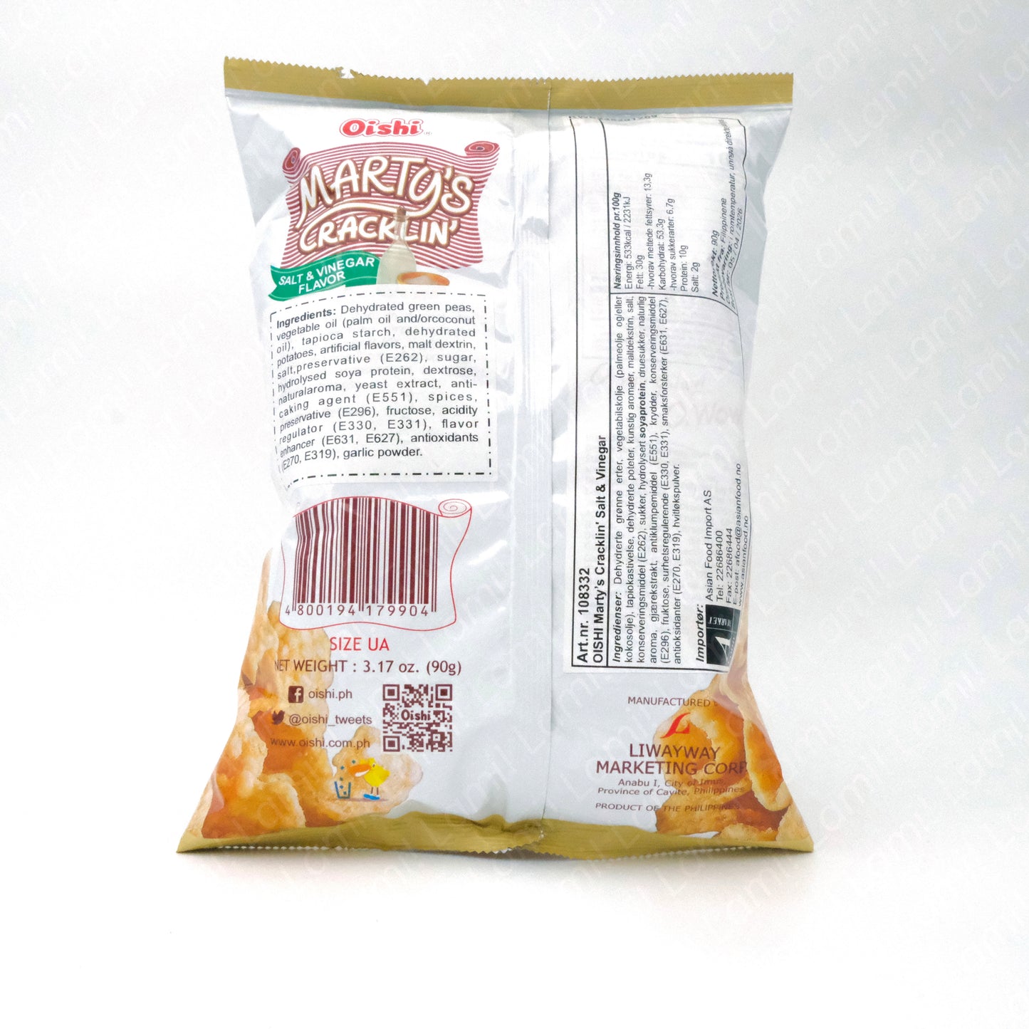 OISHI Martys cracklings salt & vinegar