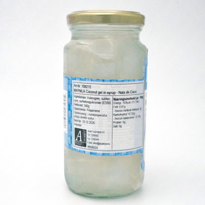 MAYNILA Coconut gel in syrup NATA DE COCO-White 340g